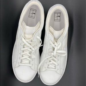 White Nike size 14 leather